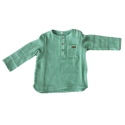 Рубашка на трех пуговицах Мечты Babyede 21410ЭД оливковая 1